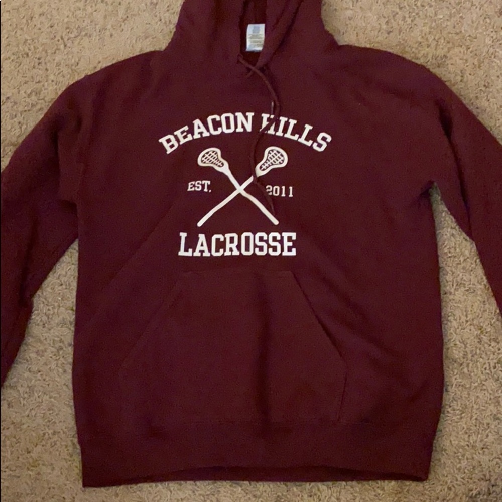 Maroon Custom “Teen Wolf” Hoodie Stilinski